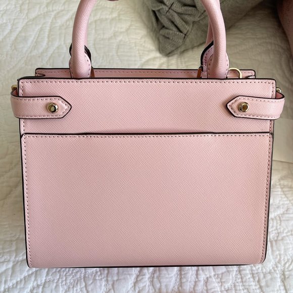 Kate Spade pale pink leather satchel/crossbody purse - Picture 9 of 12